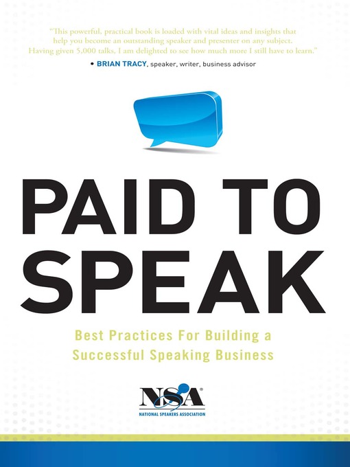 Title details for Paid To Speak by National Speakers Association - Available